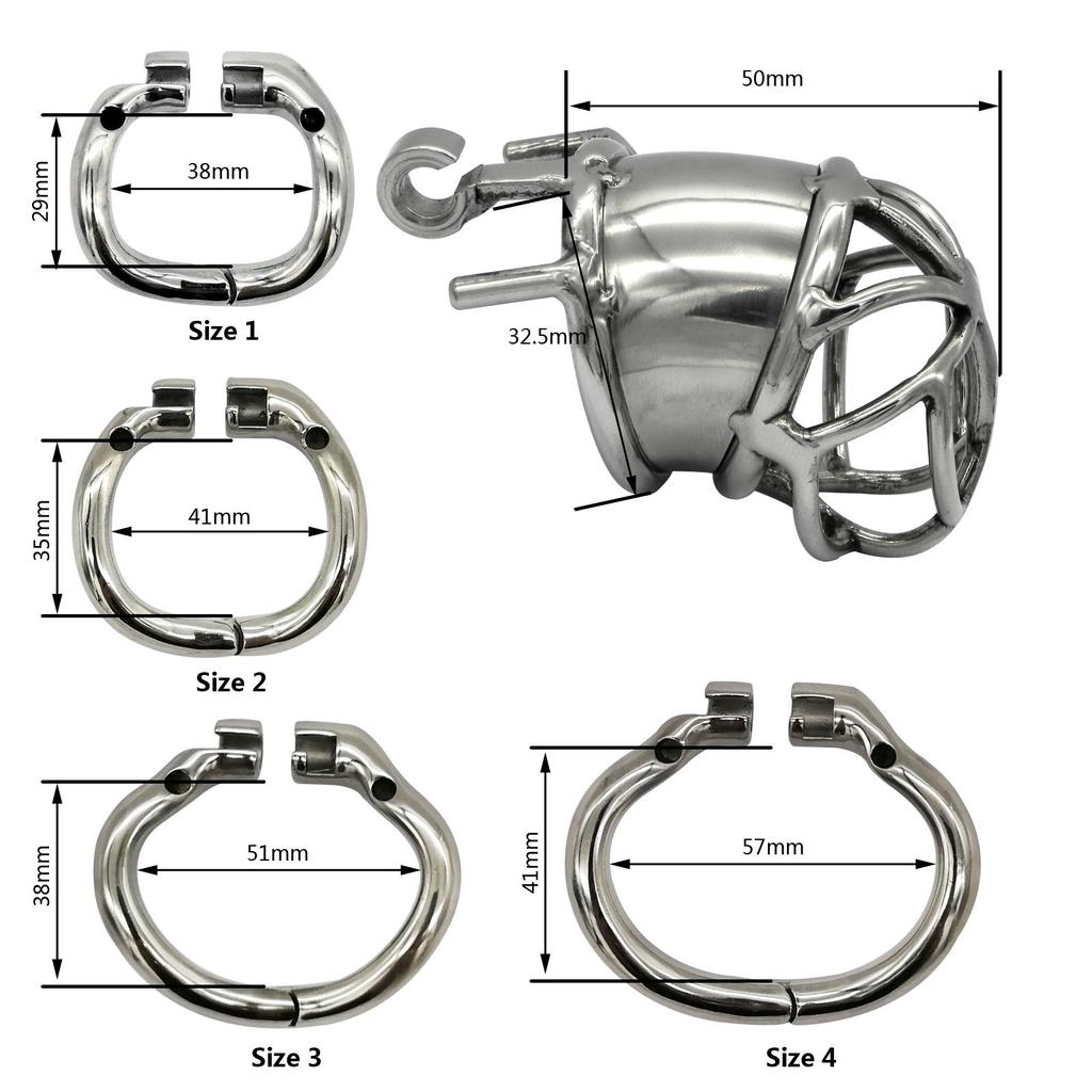 Ergonomic Stainless Steel Stealth Lock Male Chastity Device,Cock Cage,Penis Lock,Cock Ring,Chastity Belt, S063