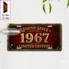 Vintage Distressed City Coordinate Mountain Year Slogan License Plate Metal Tin Sign Retro Wall Decor For Bar Cafe Home Garden