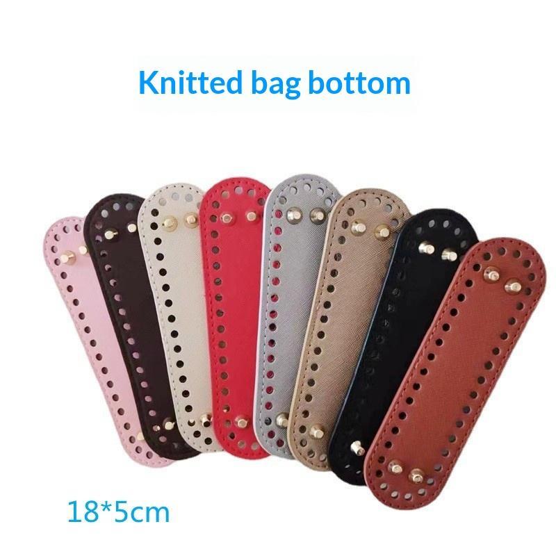 1 Stück Ovaler Boden PU-Leder Tasche Boden Mit Löchern Für DIY Heimdekoration Handgemachte Stricktasche Häkeltasche Boden Zubehör