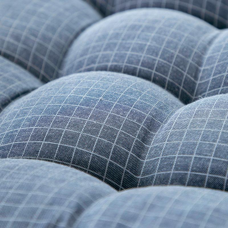 Linen Pearl Cotton Cushions Office Student Chair Mat Square Stool Backrest Pillow Non Slip Cushion for Household Dining Chairs Breathable All Seasons