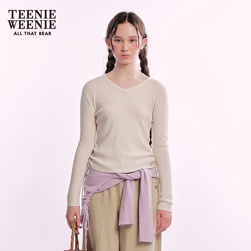 Teenie Weenie Women's Shirred V-Neck Top