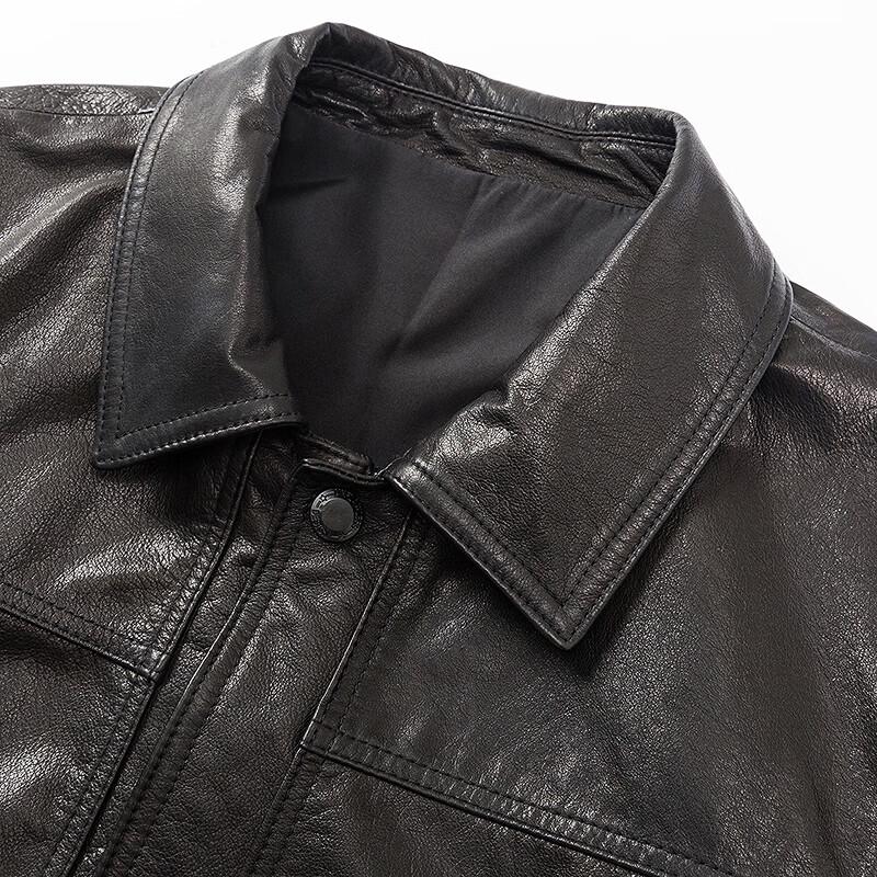 FAPAI Men's Classic Genuine Leather Jacket