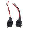 2Pcs Socket Wires Male Adapter Bulb Copper Wiring Harness for Headlight Fog Lamps 12V‑24V