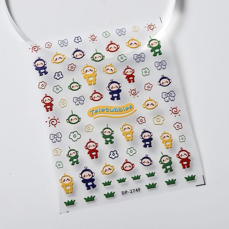 

Qiji Cute Antenna Baby Three-Dimensional Relief Nail Stickers Waterproof Nail Sticker Decorative Jewelry Dp274 275 DP274 (stereo)