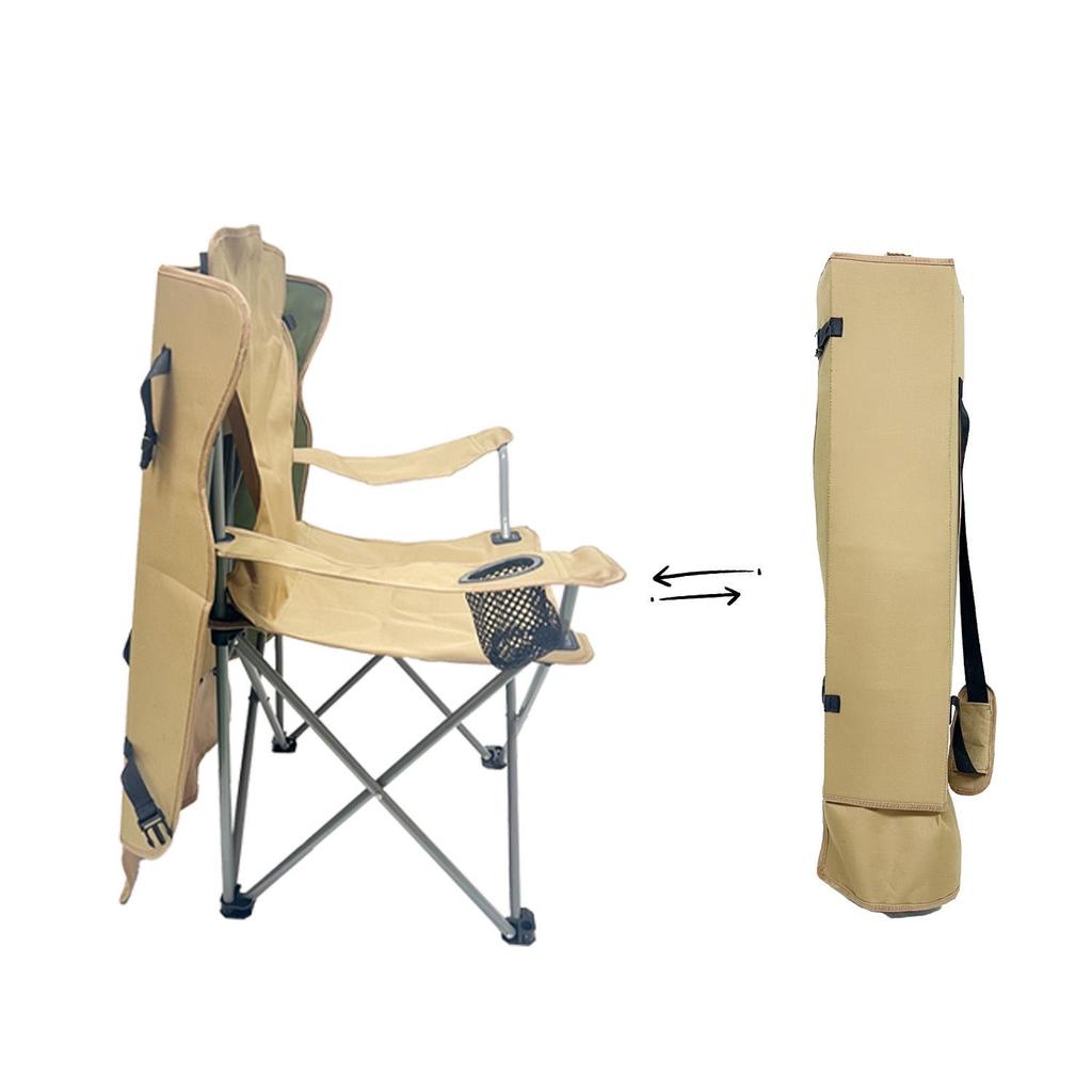 Portable Folding Beach Chair with Sunshade Canopy - Ideal for Camping, Fishing, and Picnics, Carbon Steel Frame, Compact Stool Design