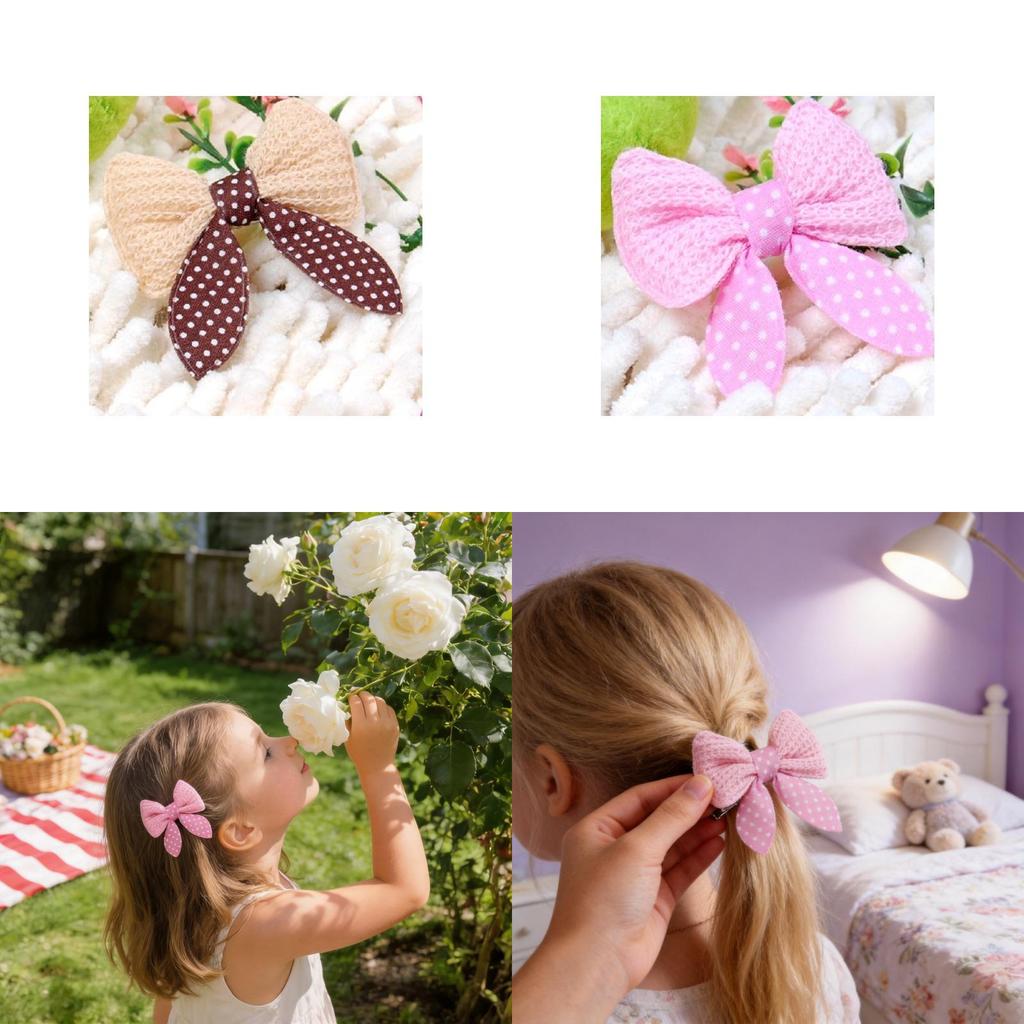 Handmade Butterfly Knot Hair Accessory For Children And Adults With Soft Yarn Material
