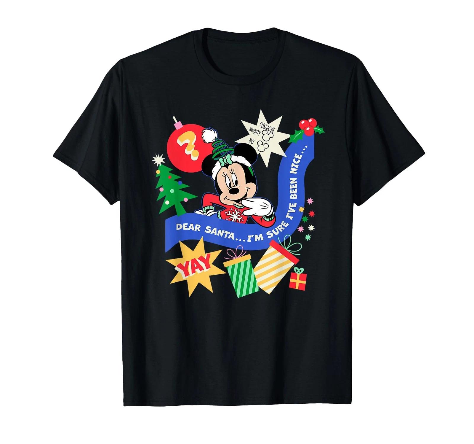 Disney Minnie Mouse Christmas Santa I Ve Been Nice T-Shirt_ L