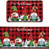 Cross-border Christmas Holiday Anti-Slip, Dirt-Resistant Kitchen Floor Mats – Long, Oil-Absorbing, Decorative Door Foot Mats