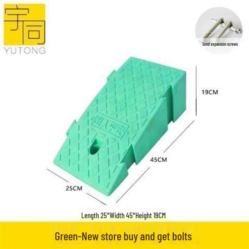 Dreieckige Kunststoff-Autoschwellenrampe & Geschwindigkeitsbegrenzungspad