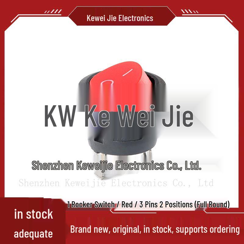 Round Rocker Switch KCD1 with Light: 2-Position 2-Pin, 3-Position 3-Pin, 2-Position 3-Pin, 2-Position 4-Pin