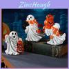 Halloween Geist Kürbis Figur Mit Kunstharz Handwerk Für Feiertagsdeko Und Partygeschenke
