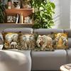 Jungle Elephant Cushion Pillowcase Printed Polyester 45X45Cm Throw Pillowcover Decorative Sofa Cushion Pillowslip Home Decor