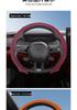 Universal 5D Suede & Nappa Leather Steering Wheel Cover - Anti-Slip, All-Season Protection