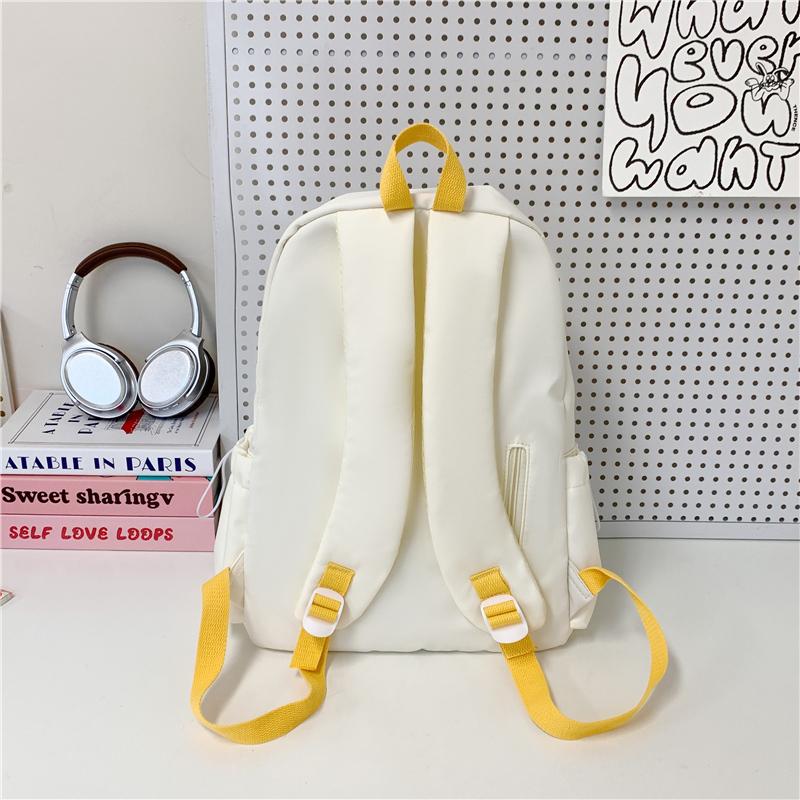 Junior School Sstudent Schoolbag Women Campus Backpack Print Large Capacity Backpack