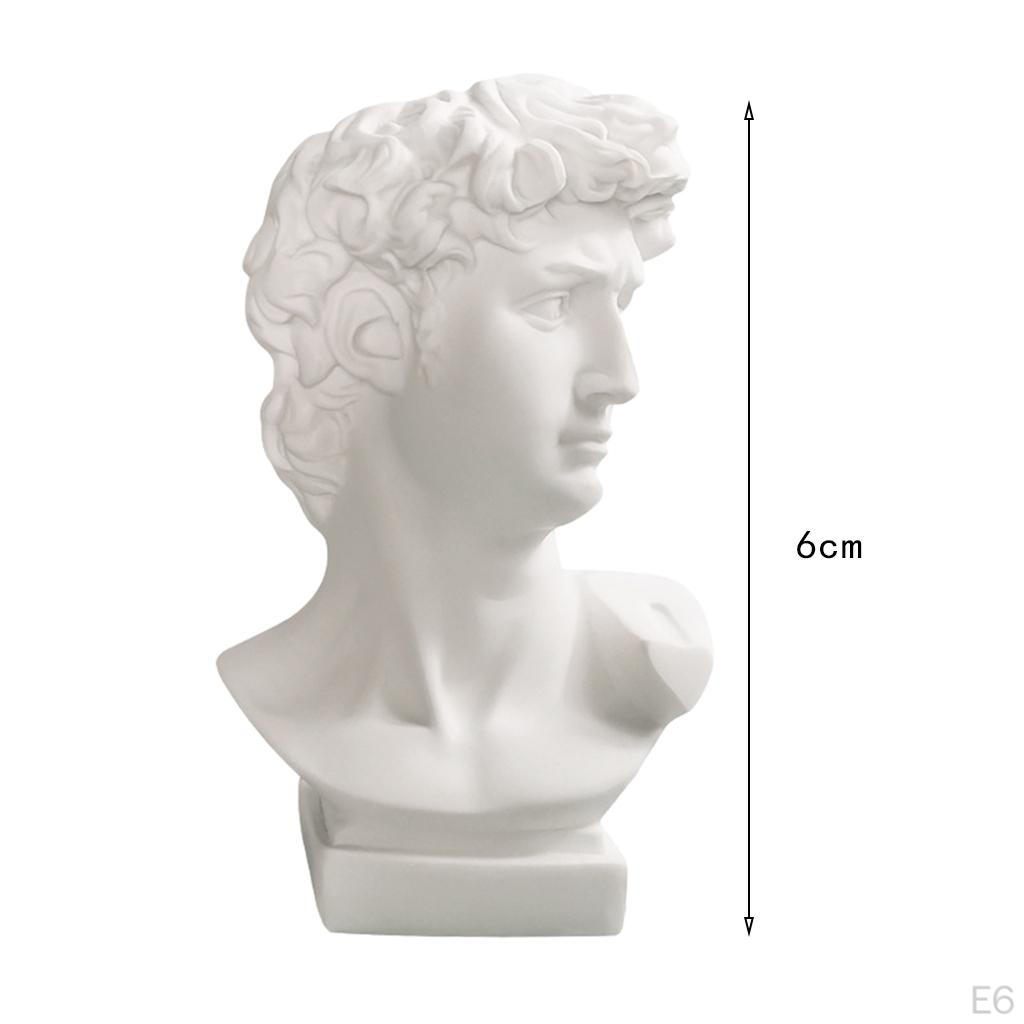 Bust Statue Flower Vase Figurines Sculpture Brushes Holder Resin Er Makeup Pen