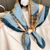 Ladies Fashion Scarf 70X70Cm, New Silk Satin Square Scarf, Elegant Women'S Accessories, Suitable For All Seasons