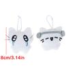 2 Pack Creative Soft Plush Keyring Pendant Cats Shape Bag Charm Multifuntional Bag Accessory Bag Charm for Daily Party
