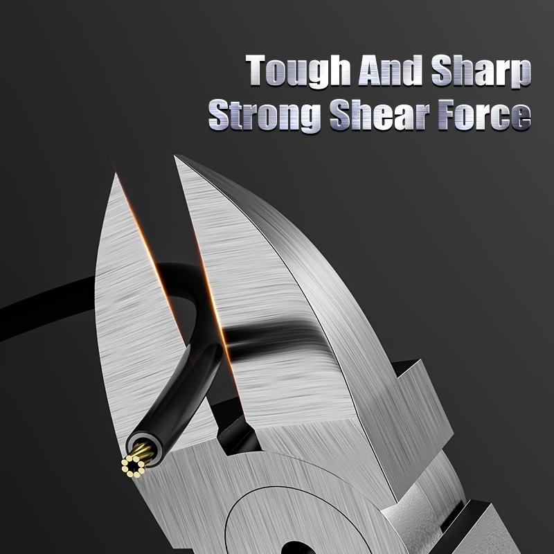 4/6/8 Zoll Mini-Steckdosenzange, Bestückter kleiner Hochleistungs-Drahtseilschneider mit weichem Anti-Rutsch-Griff