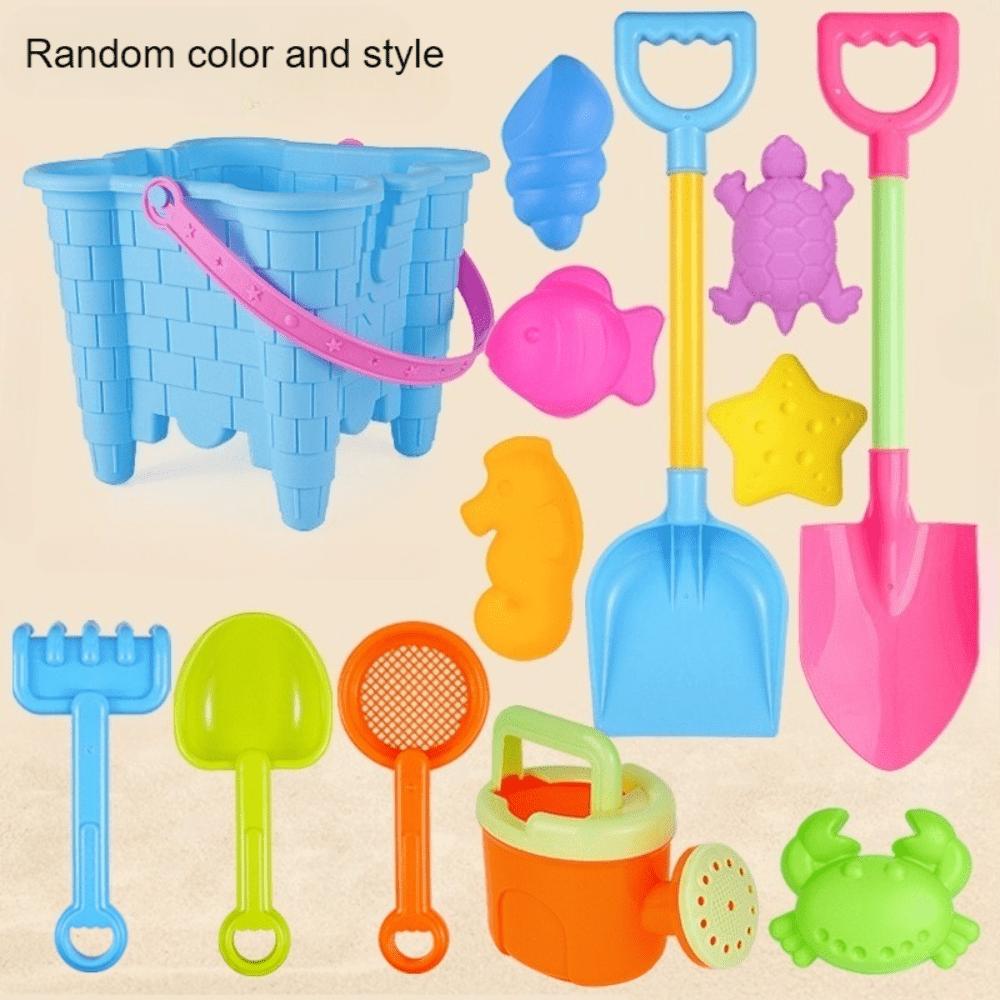 Children'S Water And Sand Beach Toy Set, Big Sand Shovel, Castle Beach Bucket, Sand Digging Tool Accessories