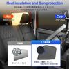 Daihatsu New Atrai S7 Series 6th Generation Sunshade Side Mesh for Driver and Passenger Interior Includes Japanese Instruction Manual