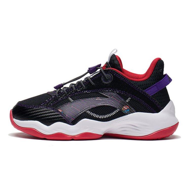 Баскетбольные кроссовки Li Ning Low Top, детские кроссовки, черные, фиолетовые, красные YKBS052-51 35