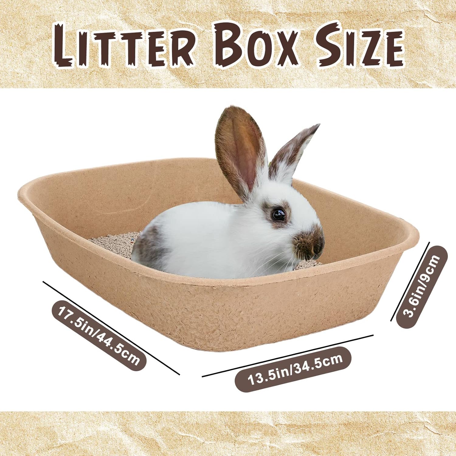 

20 Pcs Disposable Cat Litter Box Tray 17.5 x 13.5 in for Home or Travel United States