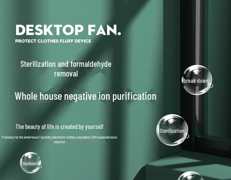 USB luftrenser: Hjemme-/kontorsterilisator for deodorisering og fjerning av formaldehyd