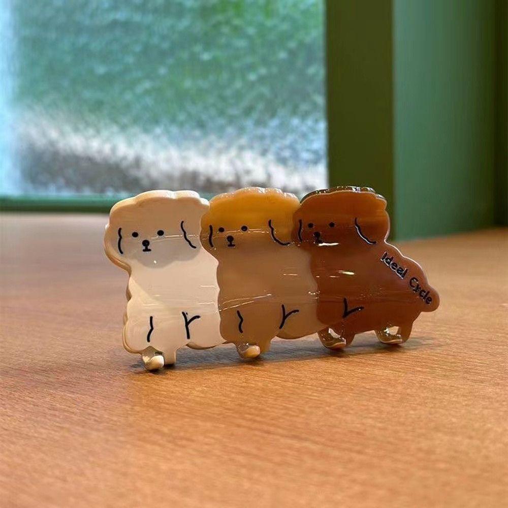 Holder Letter Animals For Girls Puppy Dog Korean Shark Clip Acetate Dog Hair Claw Women Hair Clip
