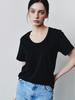 Asula As Basic U Neck T [Black]