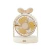 High-Value USB Bowknot Night Light Adjustable Fan: Portable Multi-Function for Office and Dorm