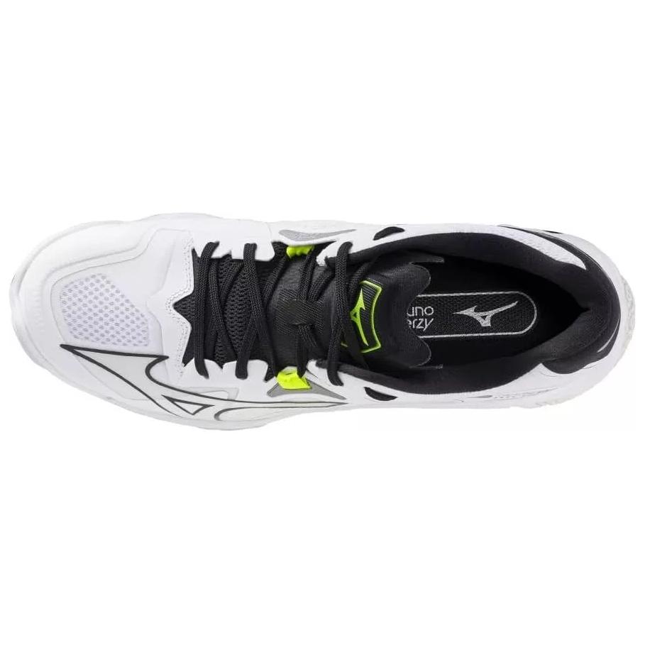 Mizuno Scarpe da Allenamento Unisex Basse Wave Lightning Z8 WIDE Bianche Comfort Morbido Antiscivolo Resistenti all'Usura V1GA240051