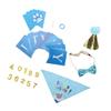 Dog Birthday Party Supplies Scarf Birthday Hat Happy Birthday Banners Dog Paw Balloon Dog Birthday Set