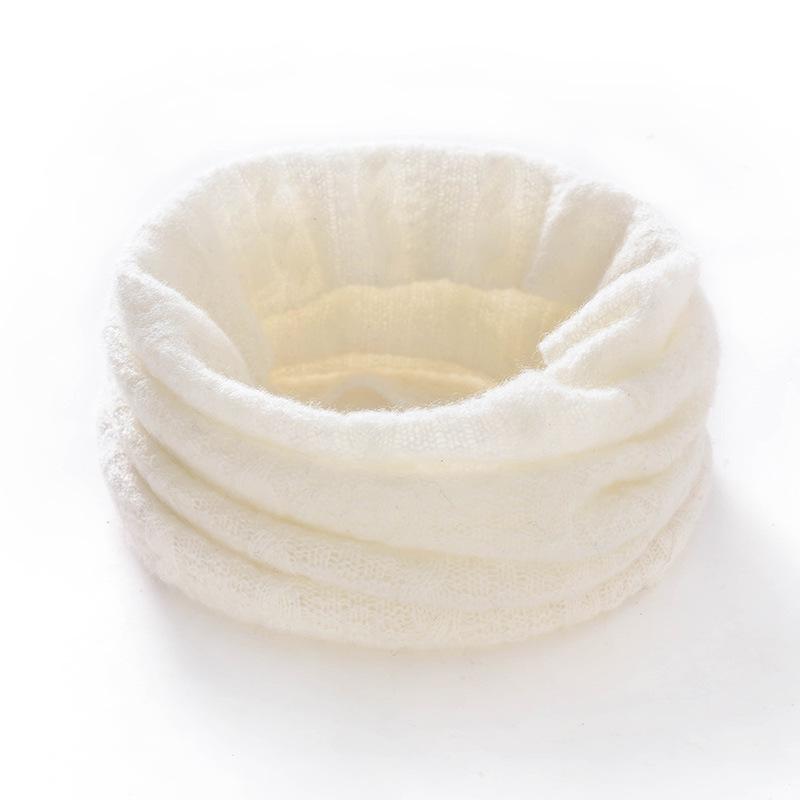 Унисекс шарф-снуд из чистого кашемира для осенне-зимнего комфорта белый