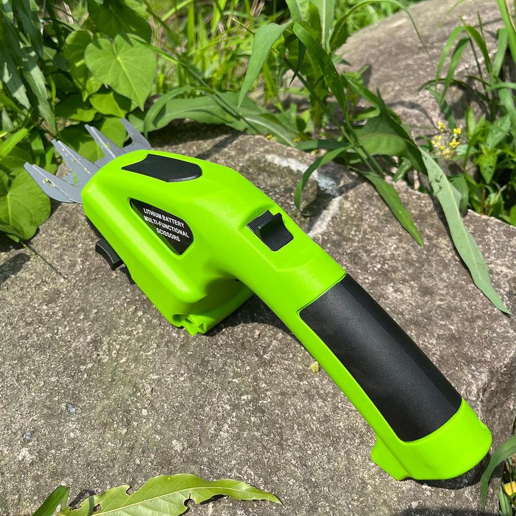 Dual-Use Rechargeable Electric Hedge & Grass Trimmer with Lithium Battery