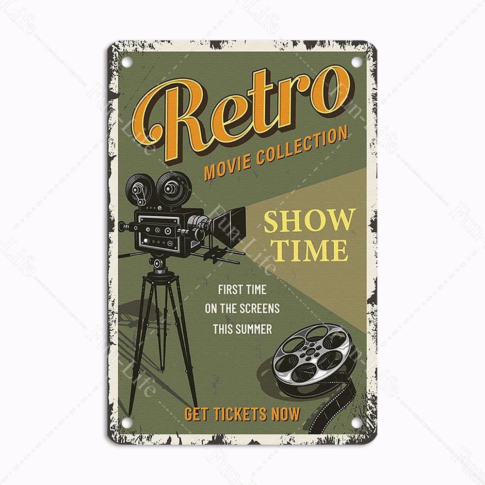 Feature Movie Vintage Posters Show Metal Tin Sign Retro Plaque Cinema Decor Hobby Bedroom Wall Decoration x cm