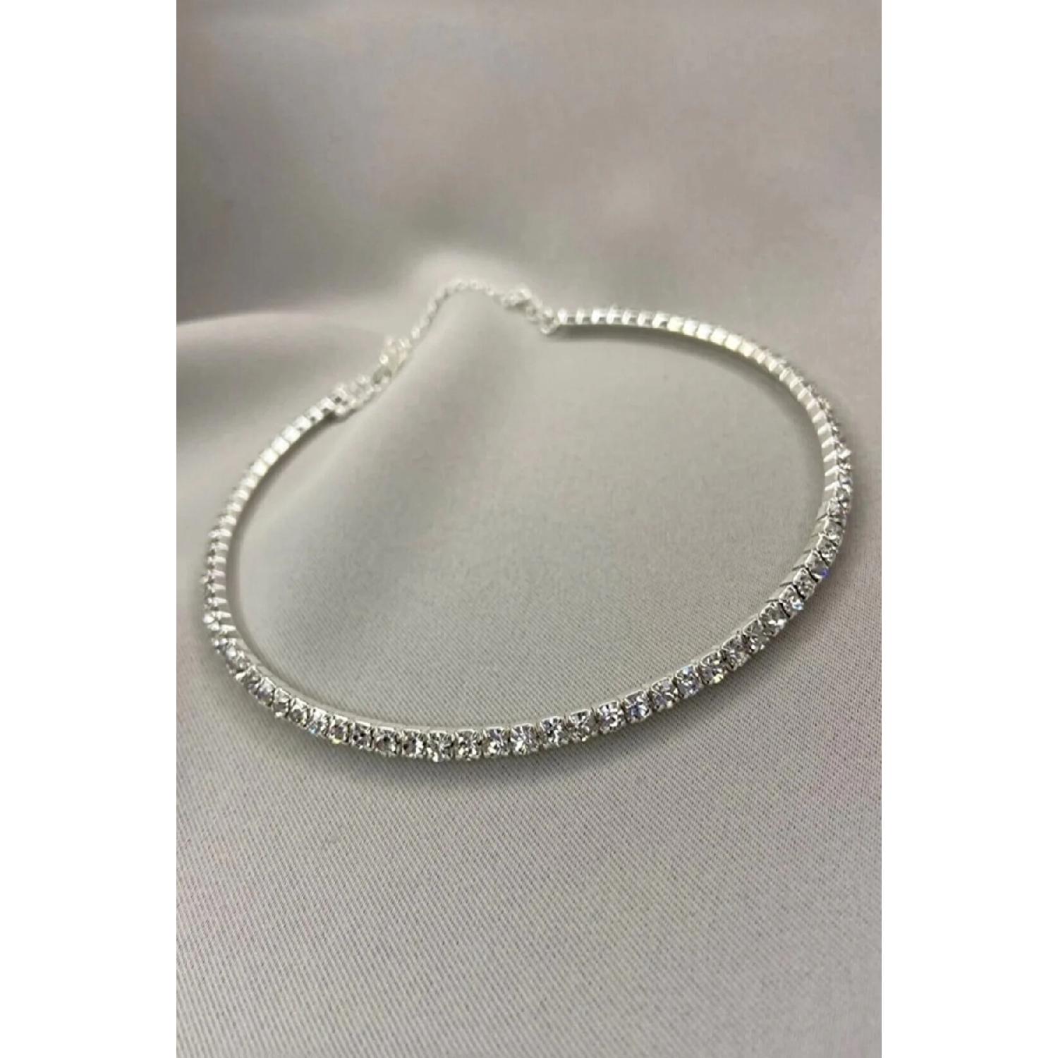 

Женское колье-чокер со стразами Kly0007