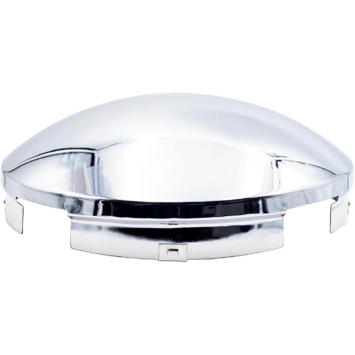 

Semi Truck Hub Covers 8.9 Dome Style Hub Caps 4 Even Notched Chrome Mirror Finish Semi Hub Cap Covers for Rear Semi Truck Wheels, 1 PC 1