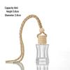 Glass Car Diffuser Bottle with Lanyard, 8ml/10ml, High-Value Aromatherapy Refillable Pendant with Lid.
