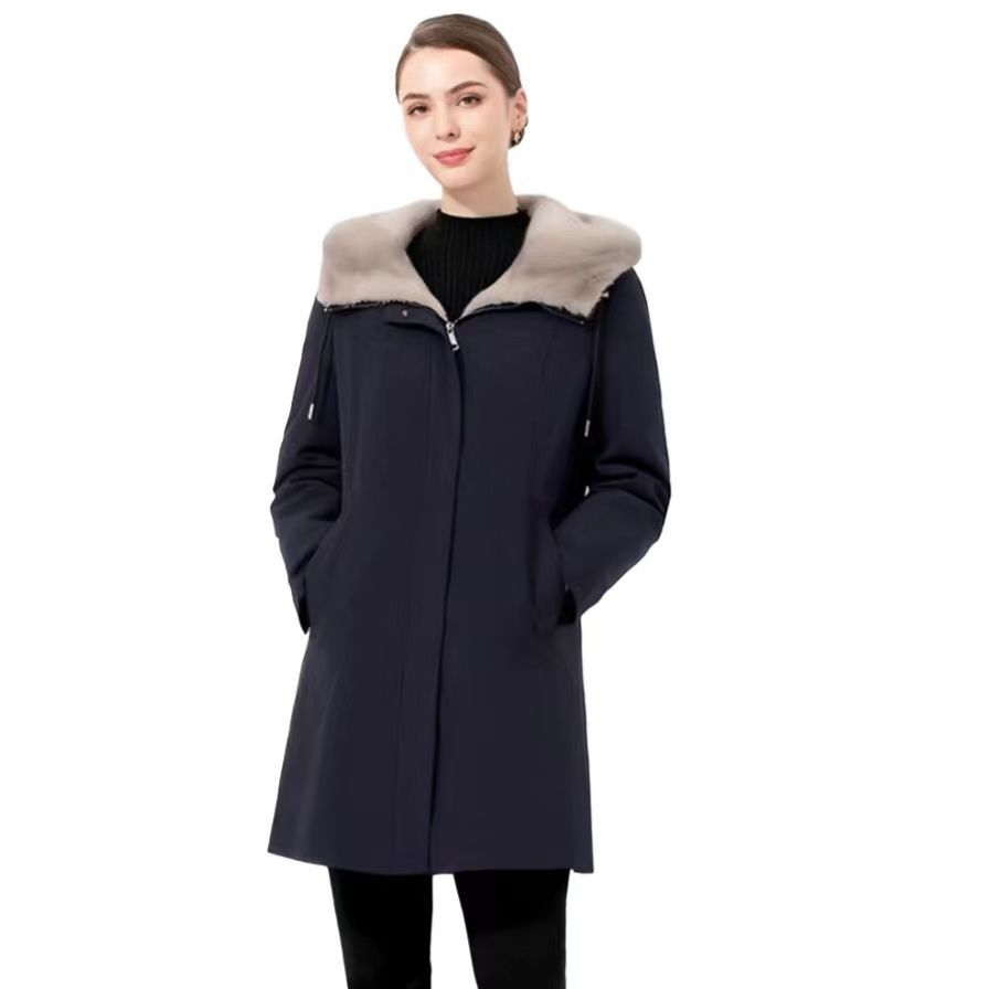 

Новый пирог Преодолевает Осень и Зиму Большой Размер Флисовая Куртка Свободный Ни Преодолевает Мех Темперамент Пальто Мама Носит Женщины 3XL155-85 kg тёмно-синий