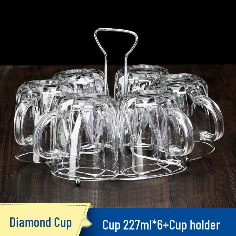 ZISIZ Elegant Glass Drinking Cup