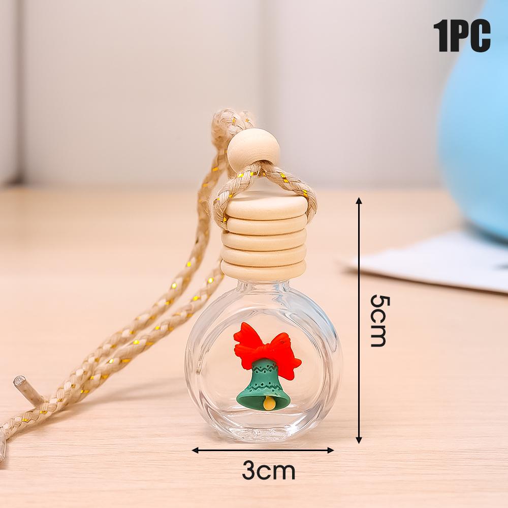 

10 мл Санта-Клаус автомобильный парфюм подвеска ароматерапия рождественский подарок украшения стеклянный пустой флакон флакон для духов диффузор