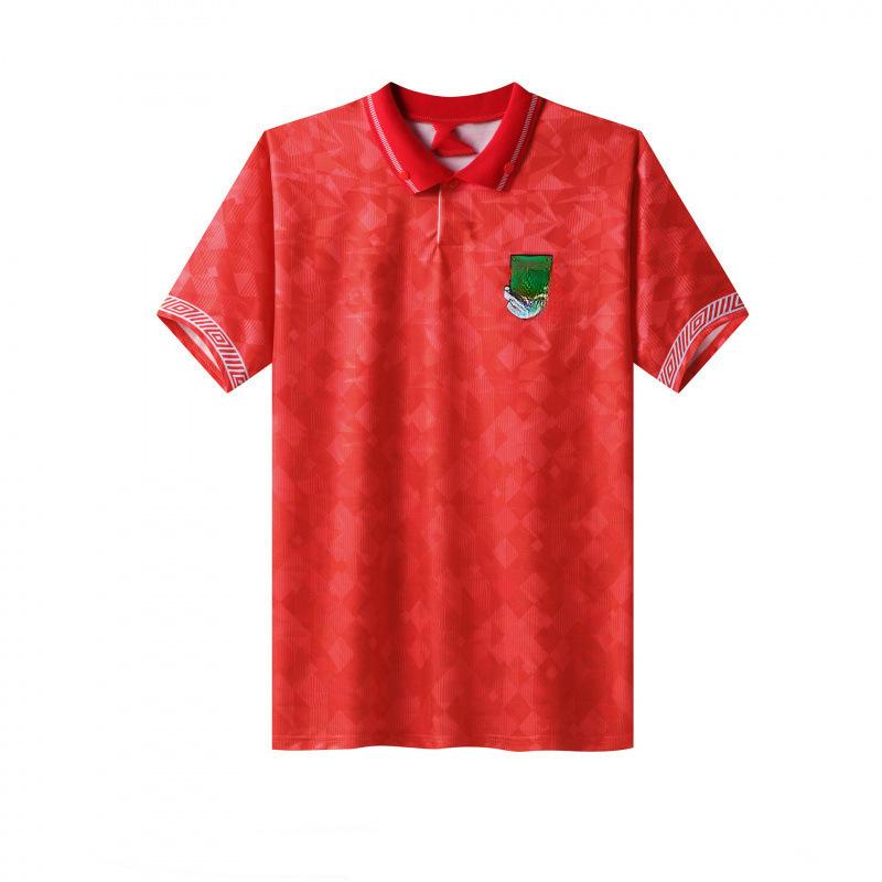 Off-topic Cross-border Spanish and Polish Vintage Poland, Mexico, and Wales Vintage Jerseys, Loose Short-sleeved Football Jerseys