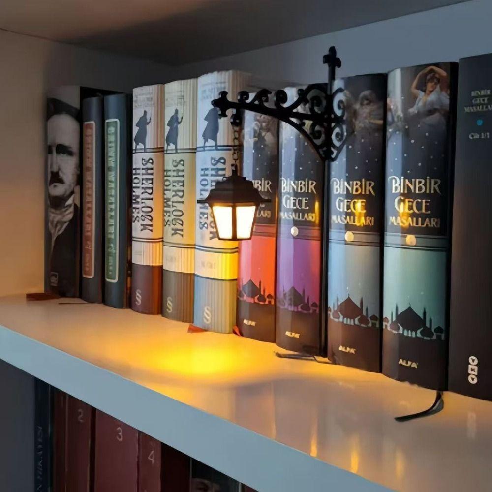 Vintage Bookshelf Lantern Light Warm White Bookshelf Lamp Bookshelf Ghost Light Reading