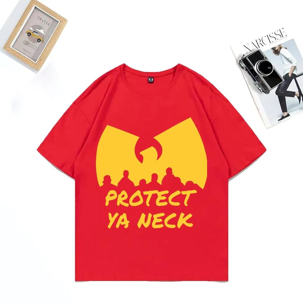 Hip Hop Années 90 Wu Clan T-tangs print T-Shirt Men Women's NEW Streetwear vintage Cotton clothes Tops Casual Oversized t shirts