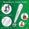 Tomato Corer Tool Strawberry Stainless Steel Corer Remover Tool Portable Tomato Top Stem Remover Tomato Stalks Remover Ergonomic