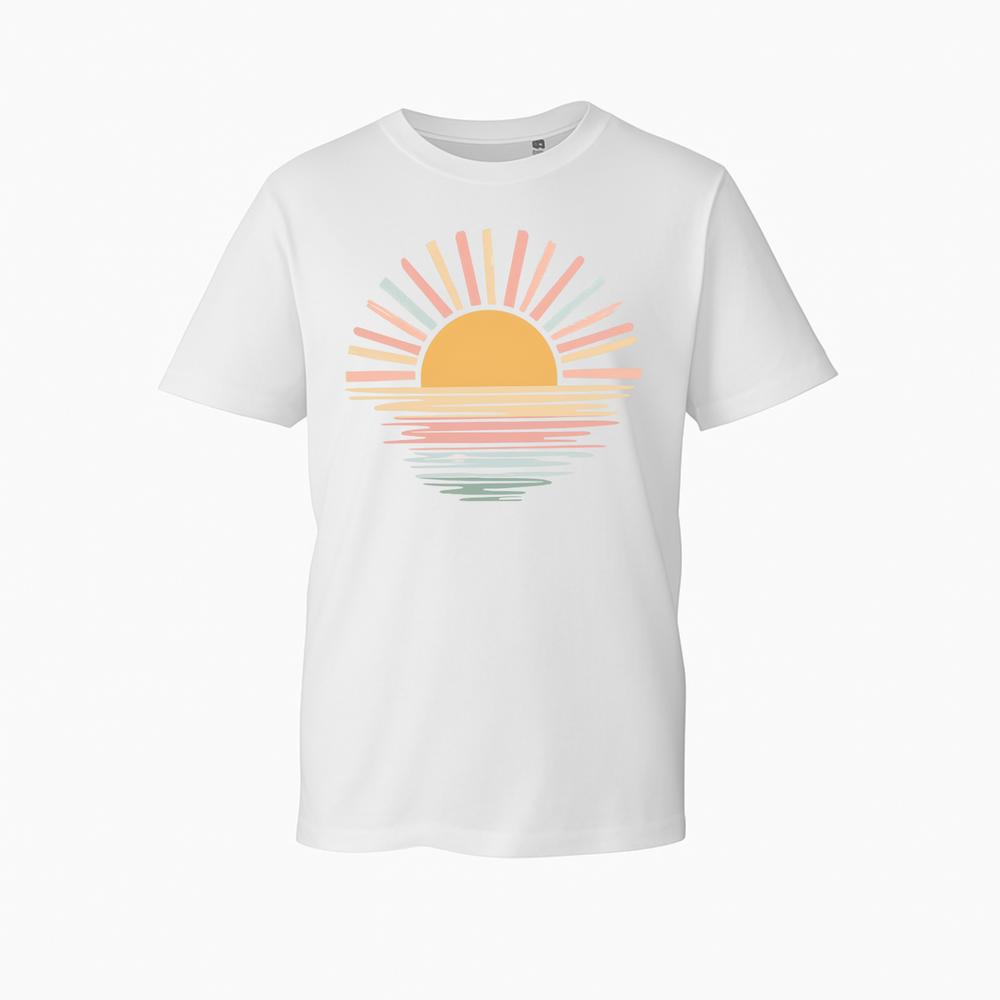Nature Graphic TShirt Sunrise Ocean Horizon Summer Vibe Novelty Gift TTop