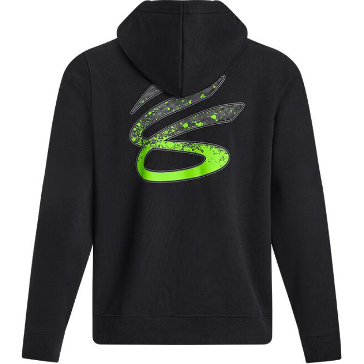Under Armour Curry Splash Printed Basketball Hoodie Men hoodies Black 1387606-001