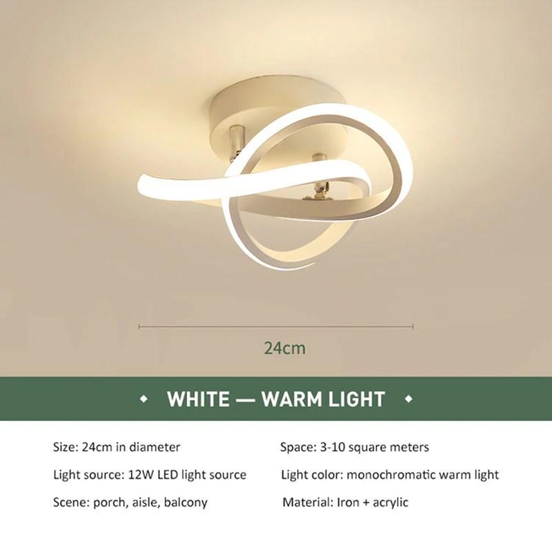 Plafoniere cu bandă LED pentru culoar Lămpi de sufragerie moderne, minimaliste, pentru balcon, intrare, scară, accesorii pentru decorarea casei, luciu cu LED