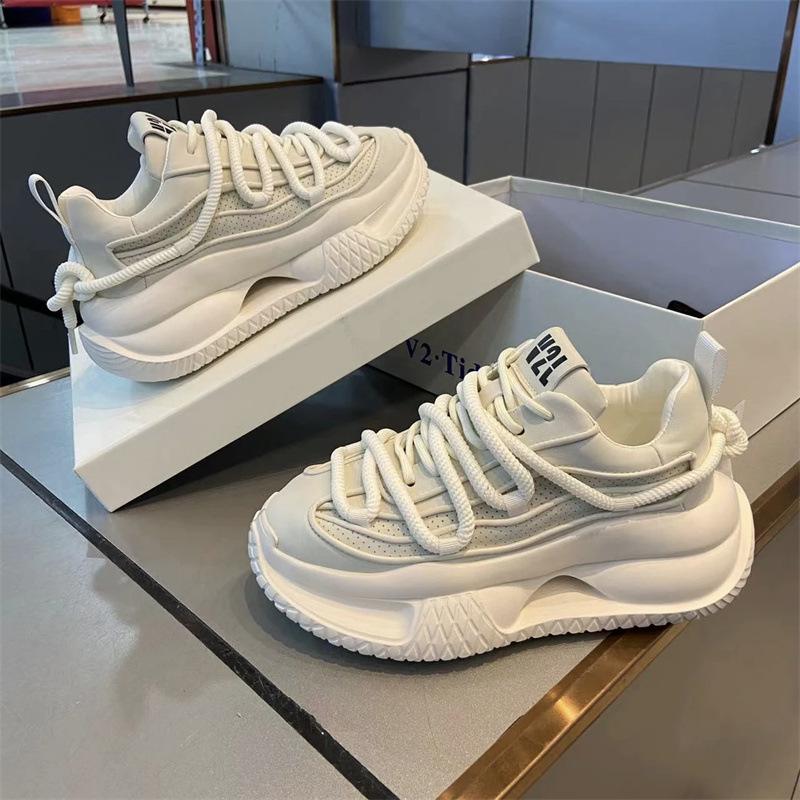 Luxury Brand Men's Shoes Fashion Thick Soled Sneakers Height Increased Platform Shoes Trendy Men Casual Shoes Zapatillas Hombre