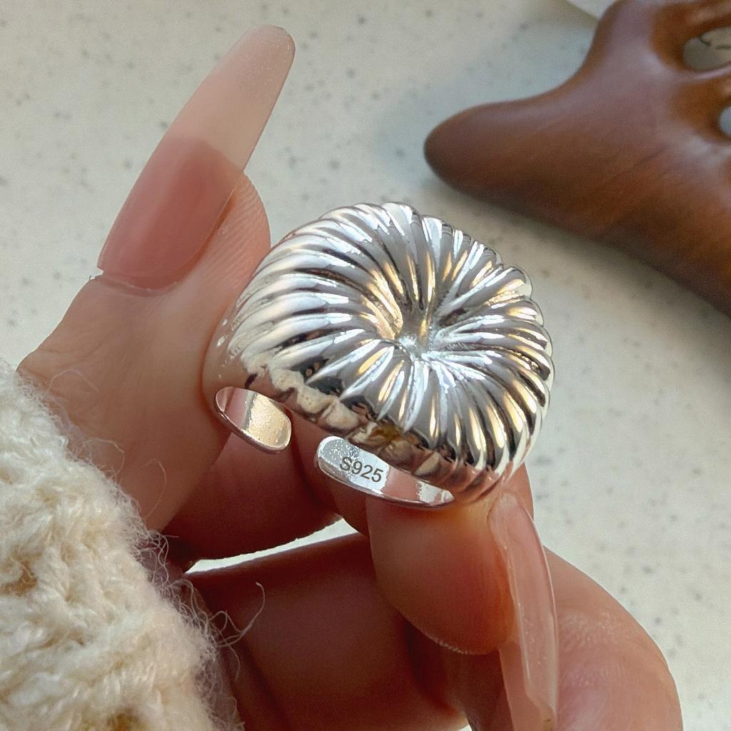 Xiaomi 925 Sterling Silver Rings for Women Couple Minimalist Handmade Simple Sparckling Flower Ring Fine Jewelry Gift Prevent Allergy